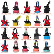 Load image into Gallery viewer, Paracord Handle Compatible with Hydro Flask Wide Mouth Water Bottle, Fits 12oz 16oz 20oz 32oz 40oz 64oz