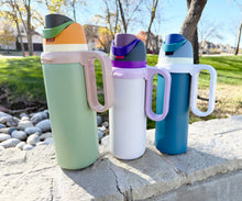 Load image into Gallery viewer, Bottle Handle for Owala FreeSip 24oz 32oz 40oz – Strong Plastic Water Bottle Holder, Durable Easy Carry Accessory for Running, Jogging, Gym, Hiking, and Drinking While Driving & More