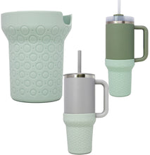 Load image into Gallery viewer, Silicone Boot for Stanley Tumbler 40 oz & HydroFlask Travel Tumblers 40oz, Protective Sleeve for Quencher H2.0 Tumblers Cup, Durable Bottom Cover Accessory
