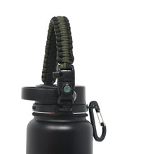 Load image into Gallery viewer, Paracord Handle Compatible with Hydro Flask Wide Mouth Water Bottle, Fits 12oz 16oz 20oz 32oz 40oz 64oz
