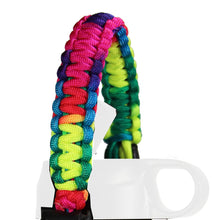 Load image into Gallery viewer, Paracord Handle Compatible with Hydro Flask Wide Mouth Water Bottle, Fits 12oz 16oz 20oz 32oz 40oz 64oz