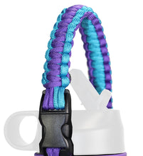 Load image into Gallery viewer, Paracord Handle Compatible with Hydro Flask Wide Mouth Water Bottle, Fits 12oz 16oz 20oz 32oz 40oz 64oz