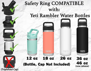 Paracord Handle for YETI Rambler water bottles 36oz 26oz 18/12oz 46oz 64oz