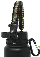 Load image into Gallery viewer, Paracord Handle Compatible with Hydro Flask Wide Mouth Water Bottle, Fits 12oz 16oz 20oz 32oz 40oz 64oz