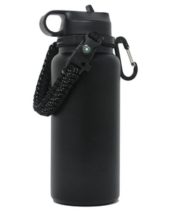 Paracord Handle Compatible with Hydro Flask Wide Mouth Water Bottle, Fits 12oz 16oz 20oz 32oz 40oz 64oz