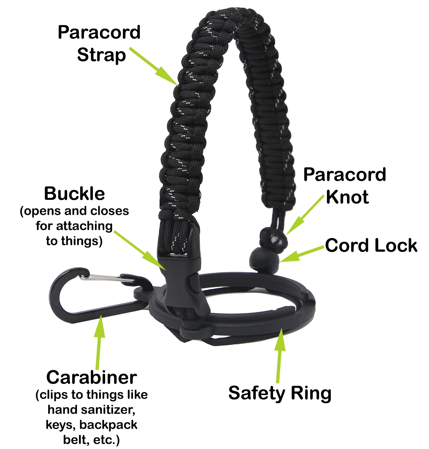 The Simplest and the Strongest Paracord Yeti Handle - Adjustable Sliding  Locking Knot / Cobra Weave 