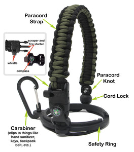 Paracord Handle for YETI Rambler water bottles 36oz 26oz 18/12oz 46oz 64oz