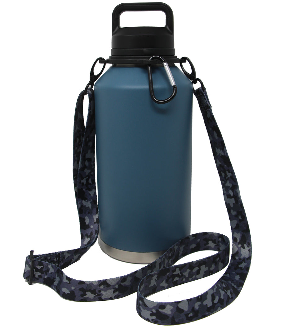 64 oz Sleeve / Pouch with Paracord Survival Carrying Handle (Blue